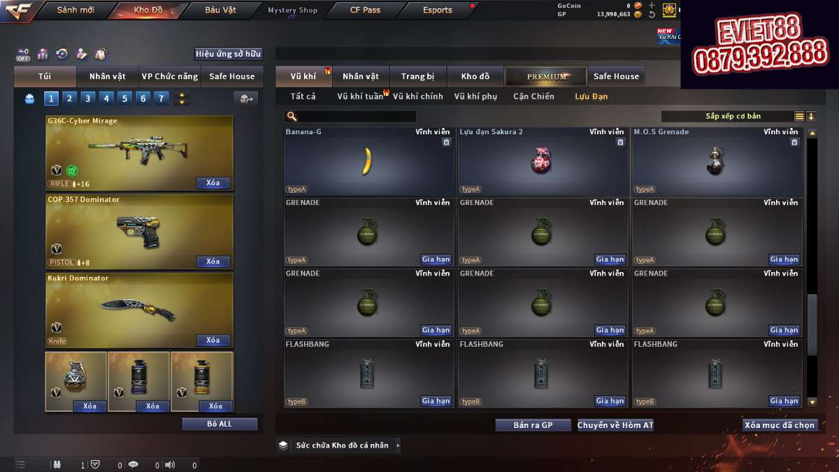 shop acc cf uy tin gia re